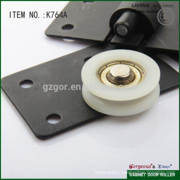 soft closing plastic wardrobe door roller wheel for cabinet